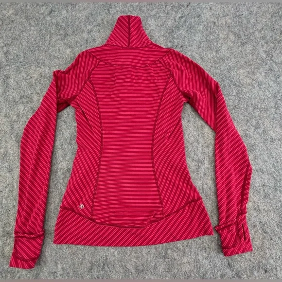 Lululemon | Think Fast Pullover | Double Trouble Stripe Boom | Women’s Size 4 - Picture 5 of 11